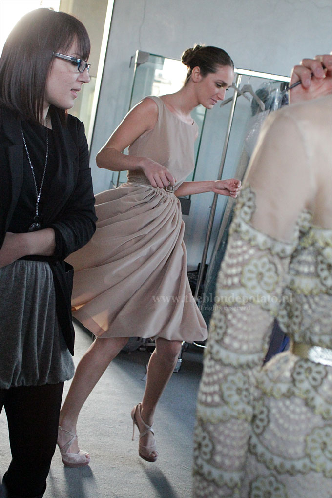 Backstage bij Luisa Beccaria, Milan Fashion Week