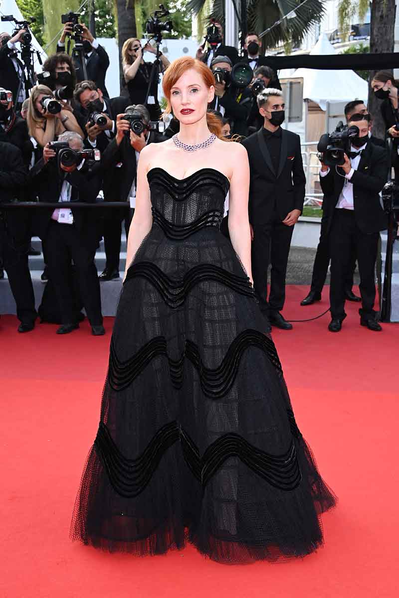 Topmodellen in Dior op het rode tapijt van het Filmfestival van Cannes 2021