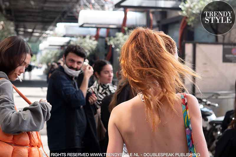 Streetstyle fashion foto's Milan Fashion Week 2022