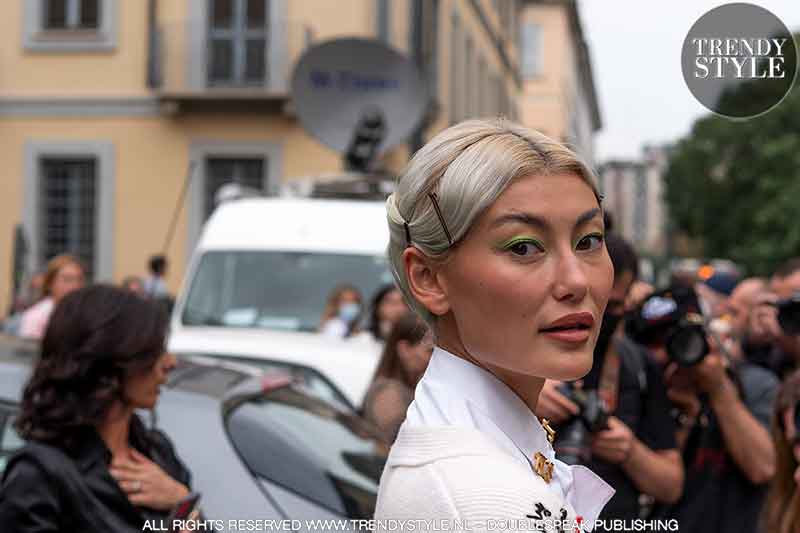 Milan Fashion Week zomer 2022 dag 5. Streetstyle & modellen off-duty