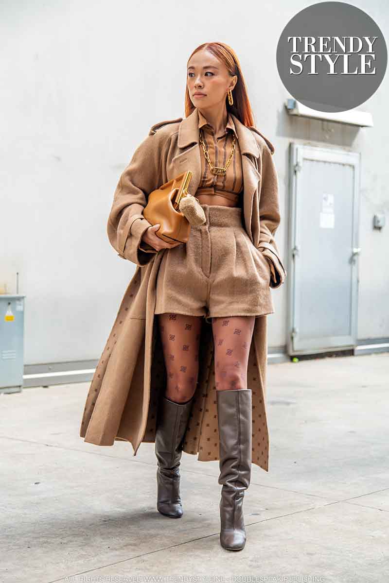 Streetstyle mode bij Fendi. Mode inspiratie voor jouw winter 2021 look