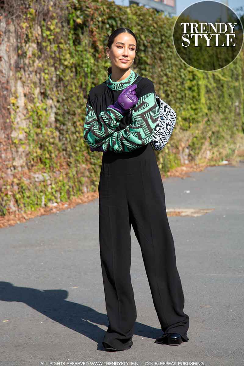 Streetstyle trends 2021. Mode must-have: de zwarte broek