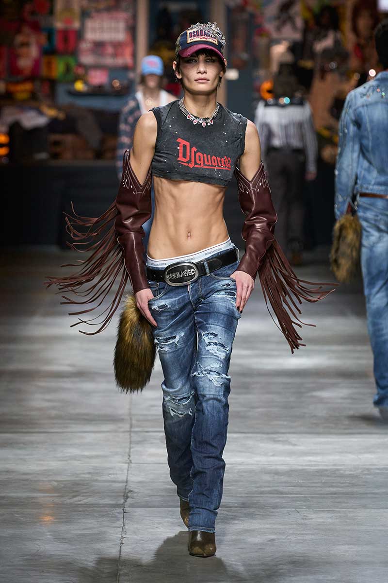 Modecollectie Dsquared2 herfst winter 2023 2024