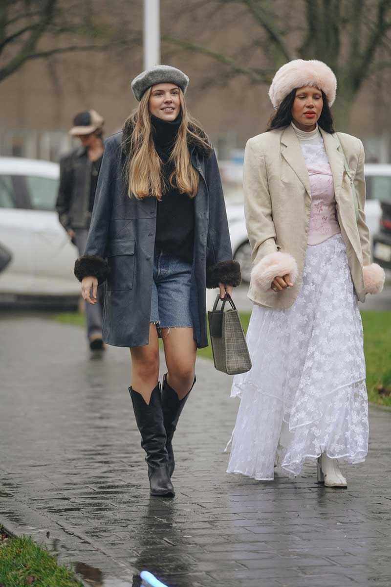 Streetstyle mode van de Copenhagen Fashion Week winter 2023