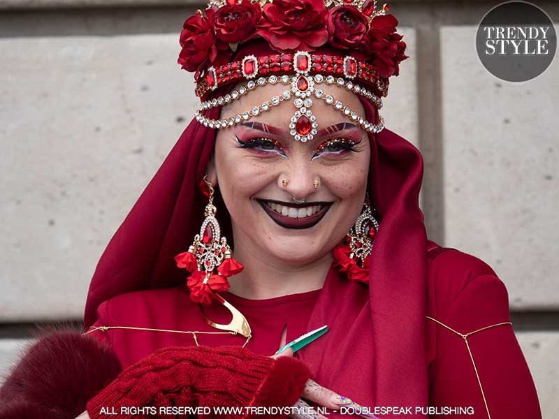 Streetstyle mode tijdens de Paris Fashion Week