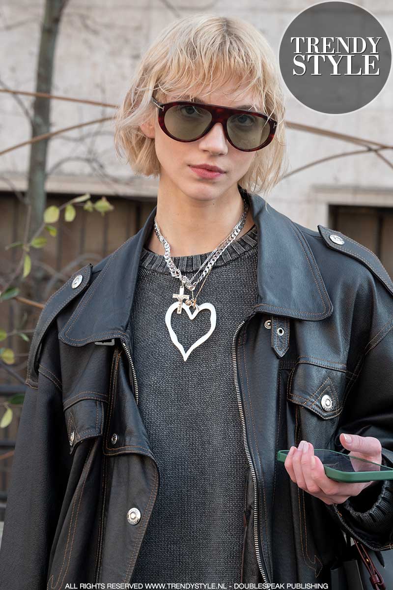 Modellen off-duty tijdens de Paris Fashion Week