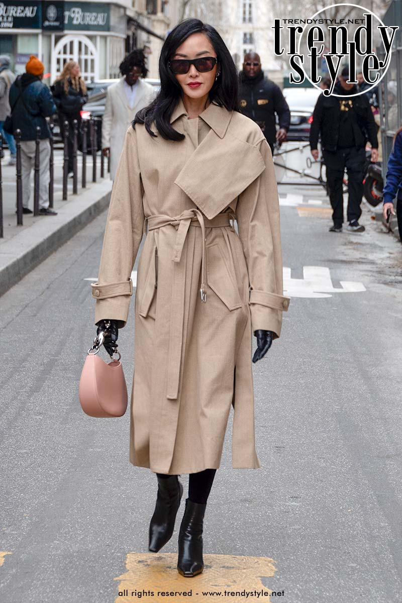 Streetstyle mode 2023. Trench coats