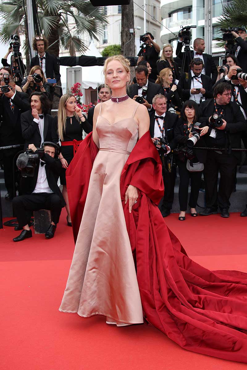 Rode loper looks Filmfestival Cannes 2023. Photo courtesy of Dior