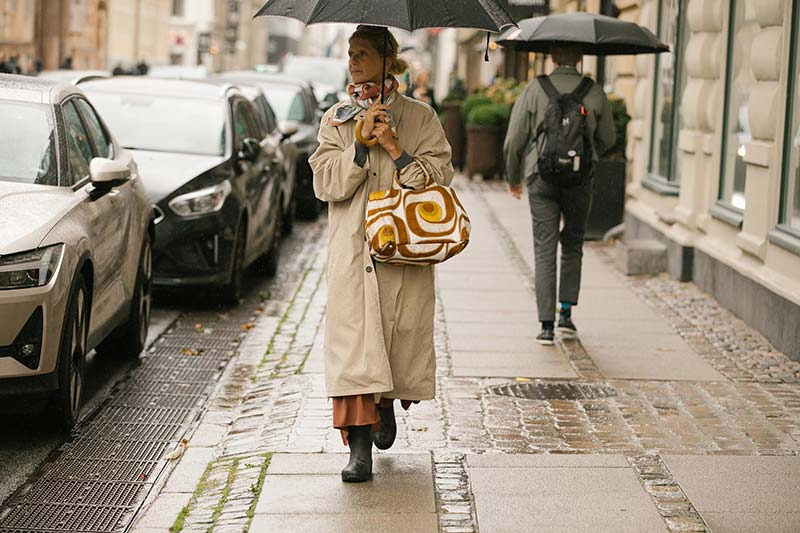 Trench coats. Copenhagen Fashion Week