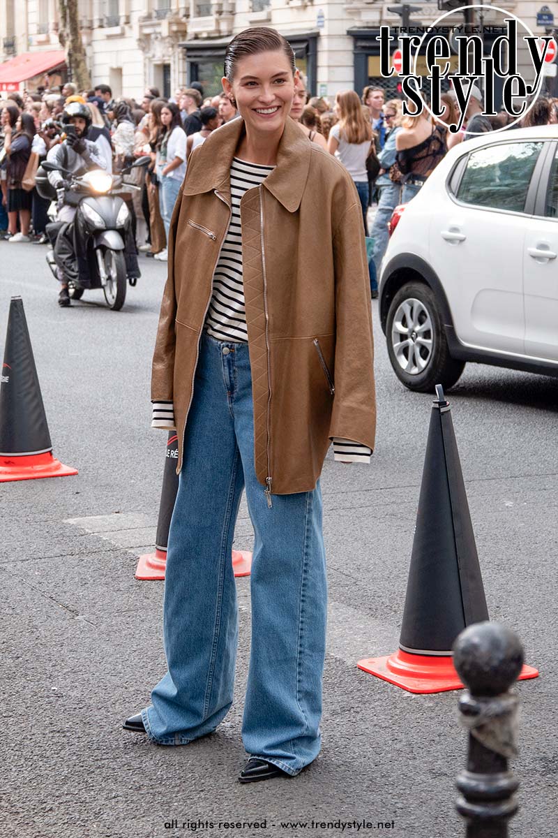 4x Modelooks van de modellen bij Hermès in Parijs