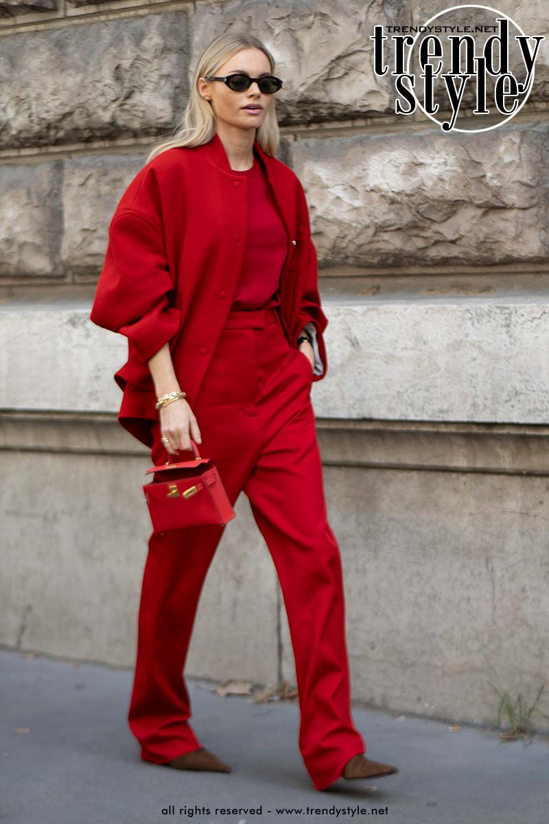 Fashion trends 2024. Total red look