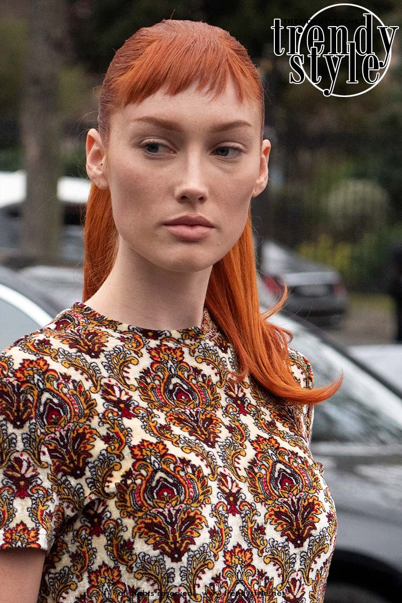 Haarkleurtrends voor 2024. Rood haar