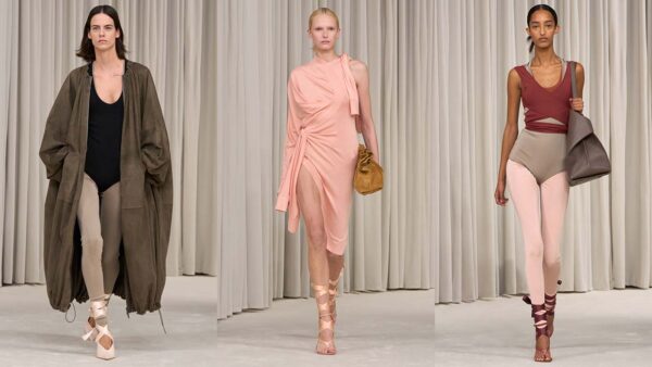Ballet core is dé modetrend voor lente zomer 2025. Photo courtesy of Ferragamo