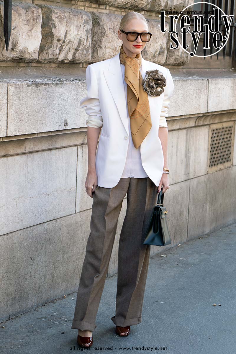 Deze modelook is superchic en eenvoudig samen te stellen. Foto Charlotte Mesman
