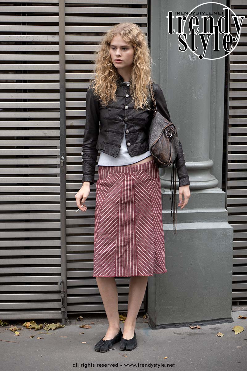 Zo gingen de modellen off-duty bij Zimmermann gekleed. Foto Charlotte Mesman