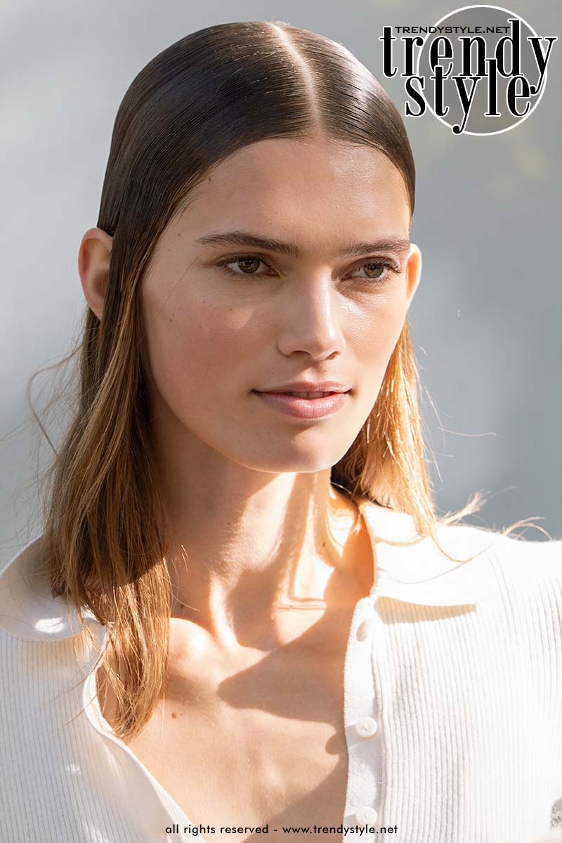 Spannende gel kapsels voor 2026. Deze hair look is zo vernieuwend! Foto Charlotte Mesman