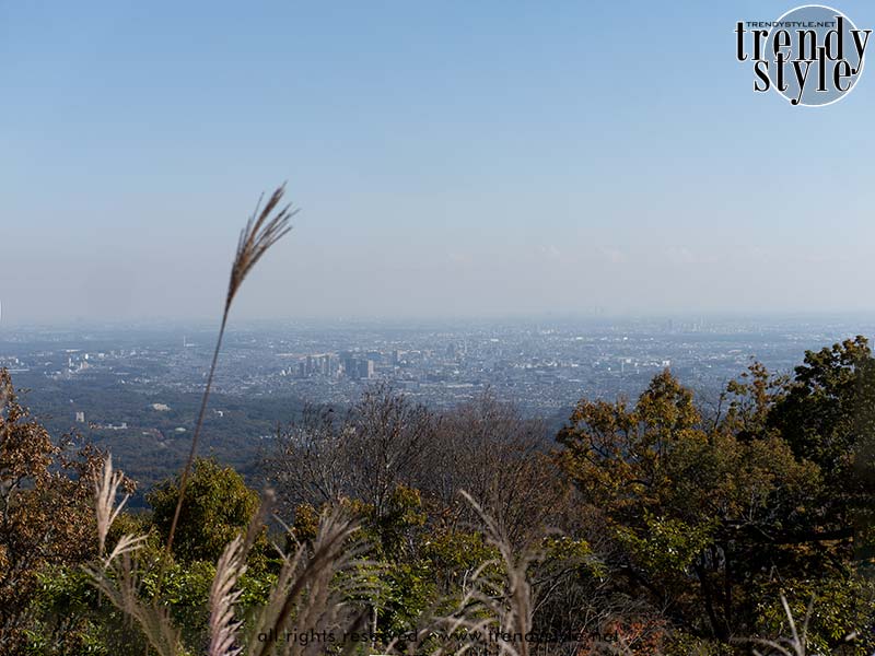 Mount Takao. Uitzicht op Tokio. Foto Charlotte Mesman