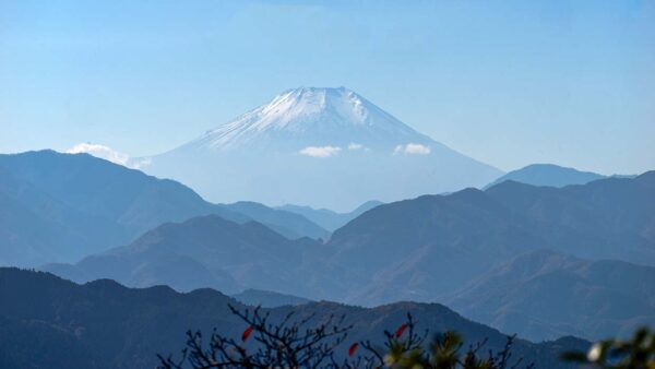 Mount Takao: herfstmagie in de bergen bij Tokio. Mount Fuji. Foto Charlotte Mesman