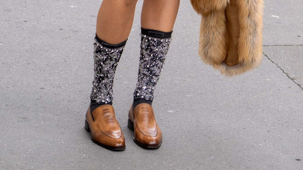 Zo zien de mocassins voor winter 2025 2026 eruit. Foto Charlotte Mesman