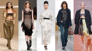 Het ABC van de mode voor lente zomer 2026. Dit zijn de grootste modetrends. Photos courtesy of Hermès, N21, Max Mara, Dior, Prada