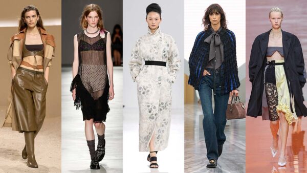 Het ABC van de mode voor lente zomer 2026. Dit zijn de grootste modetrends. Photos courtesy of Hermès, N21, Max Mara, Dior, Prada