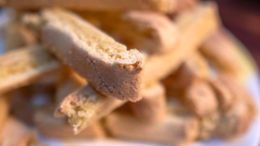 Cazzetti goriziani. Amandelkoekjes uit het noordoosten van Italië. Foto Charlotte Mesman
