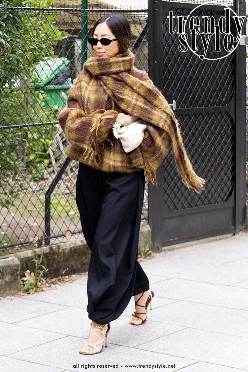 Ruiten in de wintermode: van klassieke plaid tot mannelijke ruiten. Foto ADVERSUS