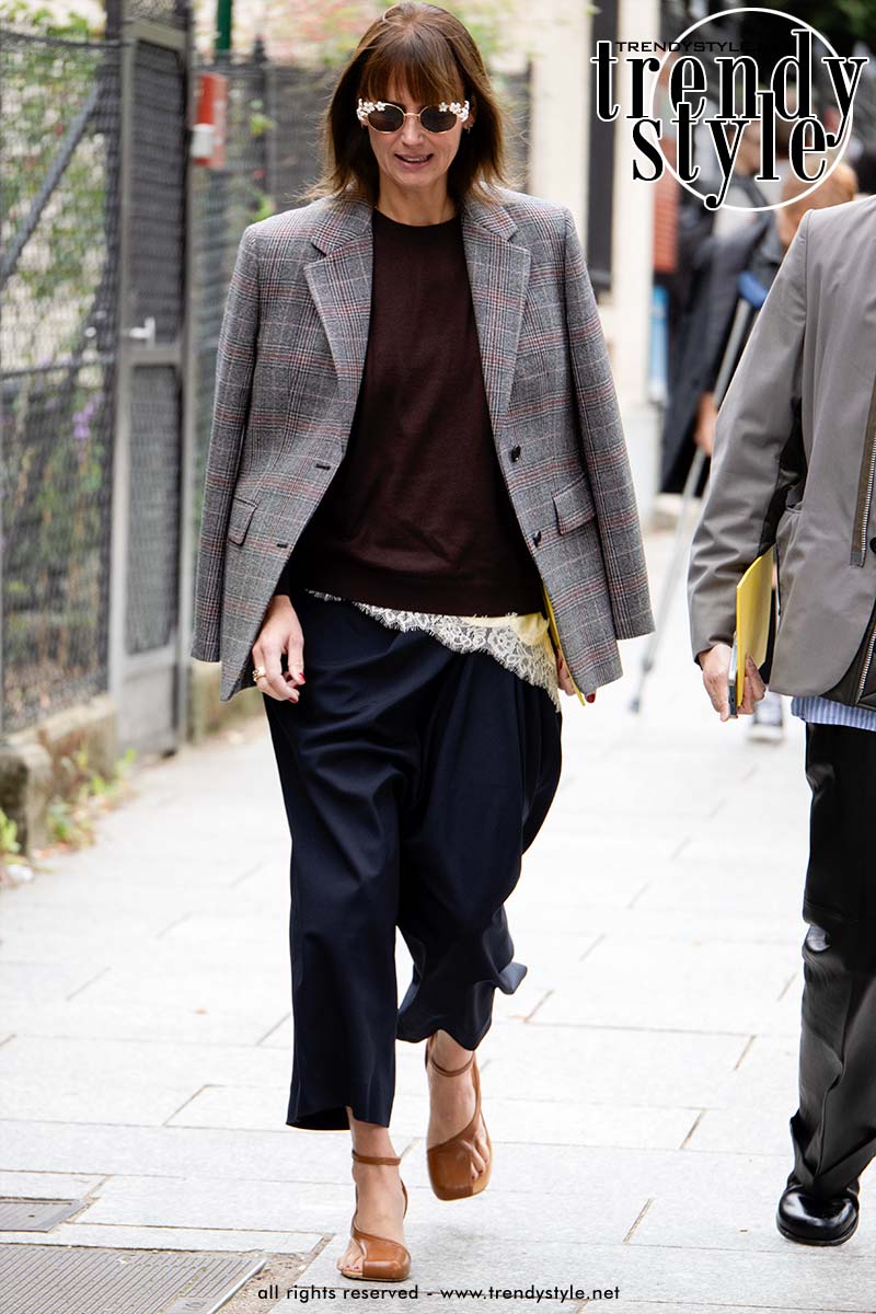 Ruiten in de wintermode: van klassieke plaid tot mannelijke ruiten. Foto Charlotte Mesman