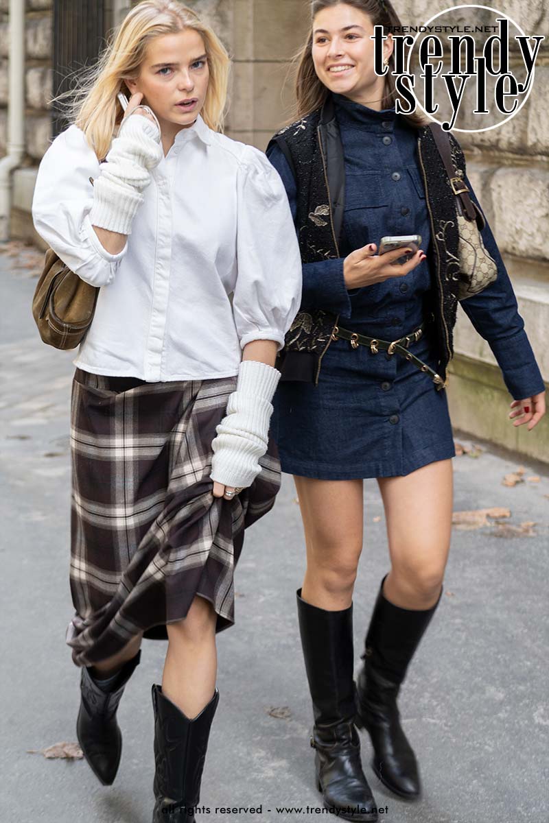 Ruiten in de wintermode: van klassieke plaid tot mannelijke ruiten. Foto Charlotte Mesman