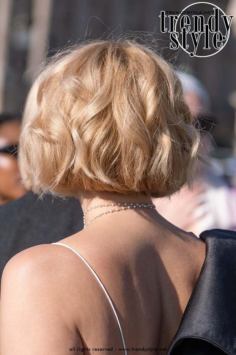 Haartrends 2026. Deze wavy bob is hot en staat iedereen goed. Foto Charlotte Mesman
