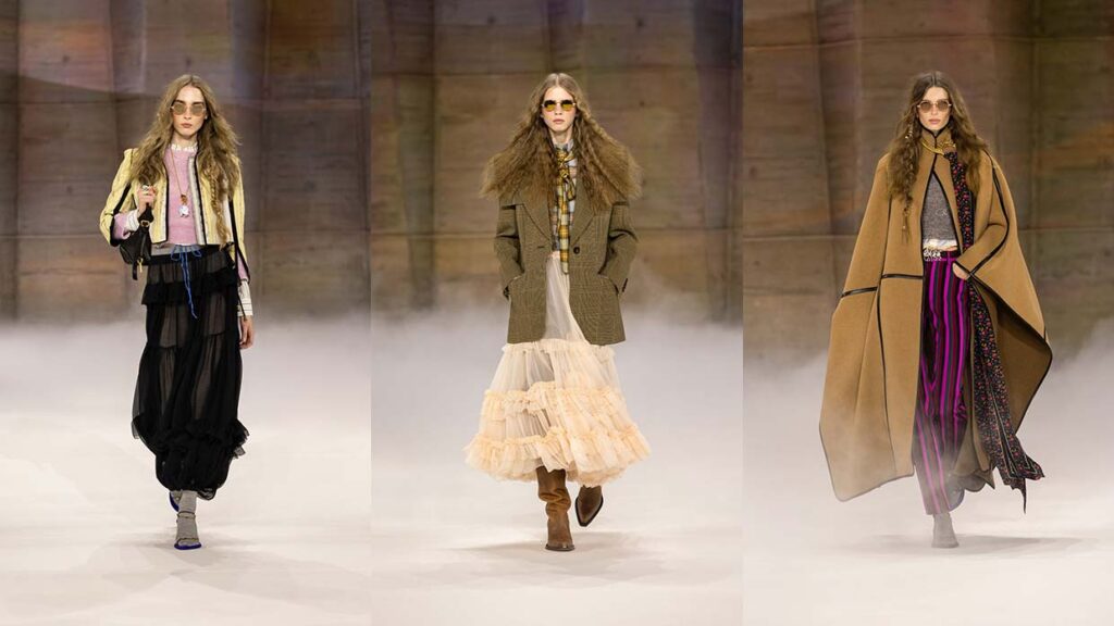 De modecollectie van Chloé voor winter 2026 2027 is een fabel. Photo courtesy of Chloé