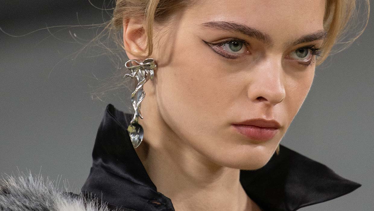 Make-up trends voor herfst winter 2026 2027. Photo courtesy of Vivetta