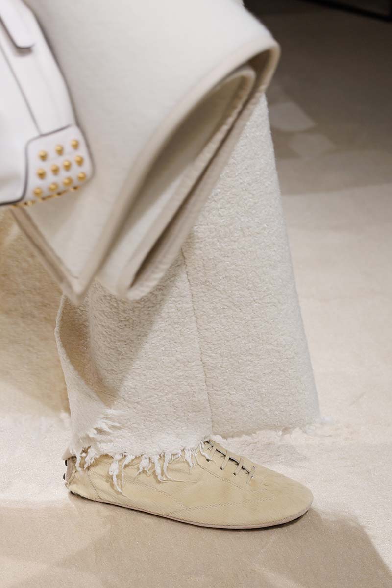 Deze schoenentrends uit de nieuwste Tod’s collectie zijn nu al actueel. Photo courtesy of Tod's