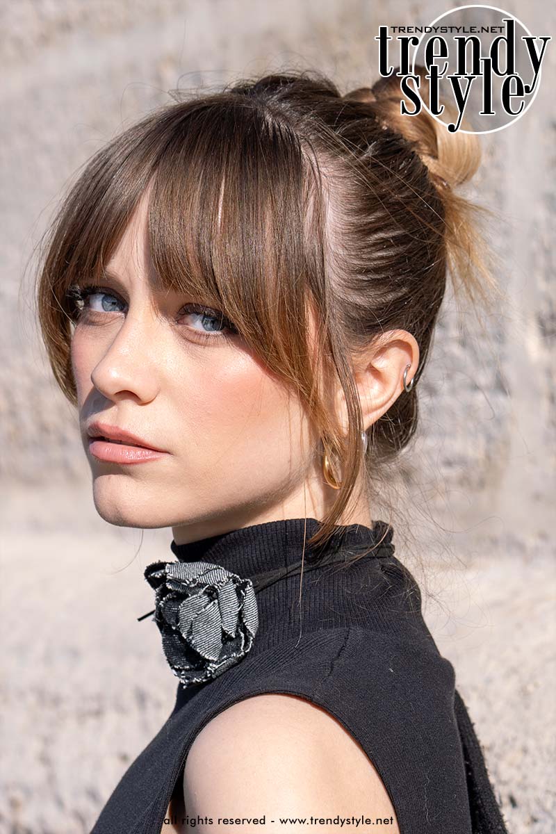 Curtain bangs: dit is misschien wel de beste haartrend van 2026. Foto Charlotte Mesman