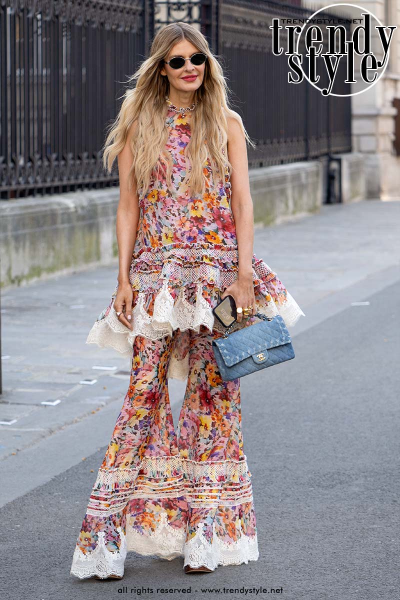 Neoromantische look voor lente zomer 2026. Foto Charlotte Mesman