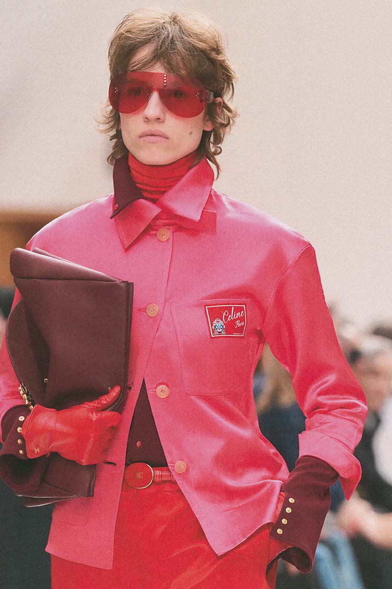 Soft shag met kenmerken van een korte wolf cut op de catwalk van Celine. Photo courtesy of Celine