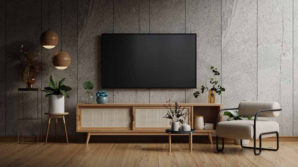 Interieur trend: tv aan de muur voor een strak interieur