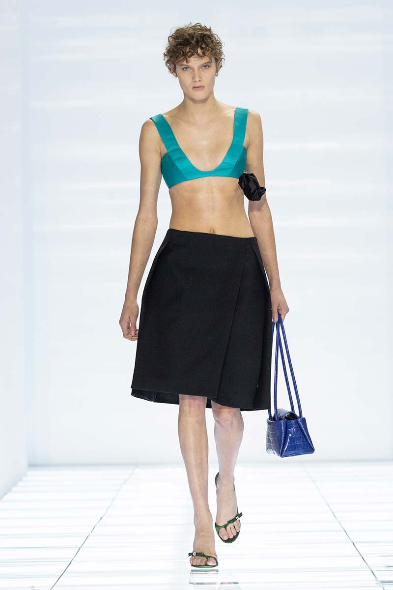 Midirok met behatop. Photo courtesy of Prada