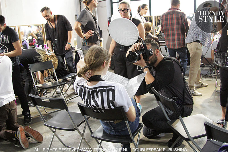 Milan Fashion Week zomer 2017, backstage bij N21, ph. Charlotte Mesman