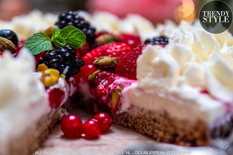 Kookrecept. Volkoren cheesecake met bosvruchten