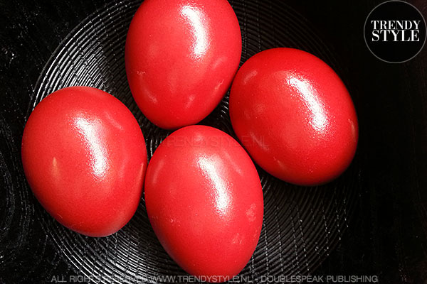 Chinese rode eieren voor baby's geluk