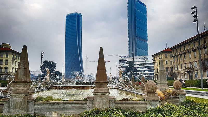 Wolkenkrabbers in Milaan