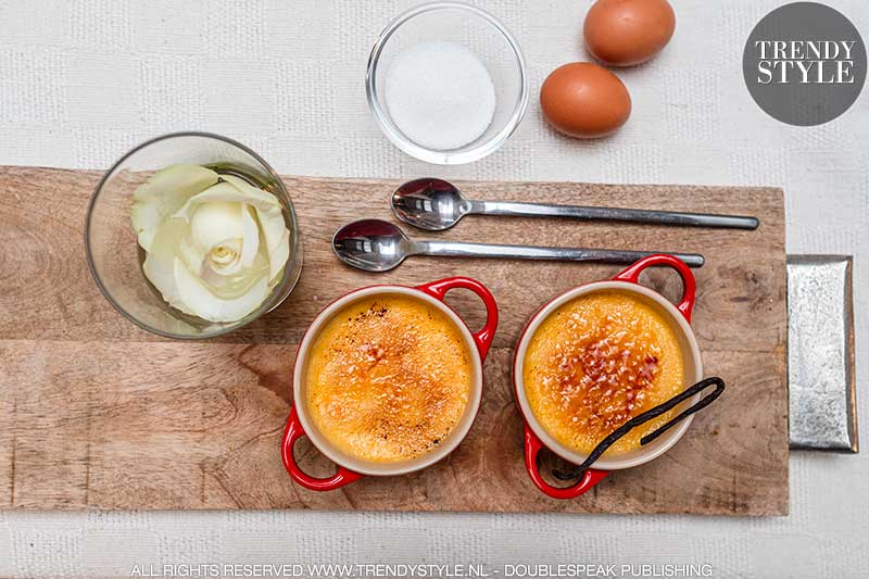 Valentijnsrecept. Crème brulée. Foto: Charlotte Mesman