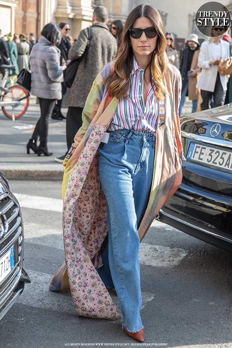 Denim looks. 3x Streetstyle mode ideeën voor zomer 2020. Foto: Charlotte Mesman