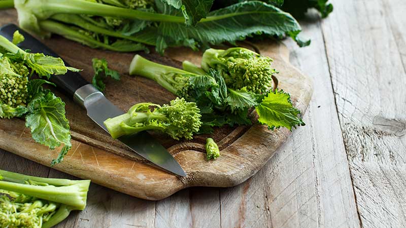 Pasta met rapini en olijven