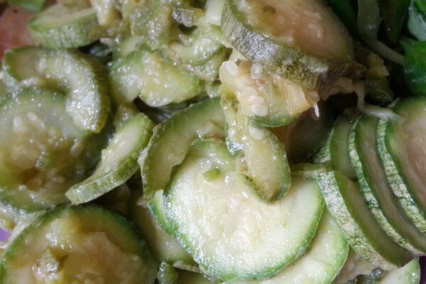 Gestoofde courgettes