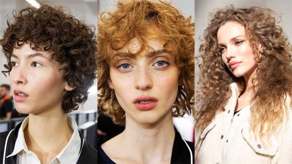 Haartrends herfst winter 2020. Trendy haarsnitten voor krullend haar. Foto: Charlotte Mesman