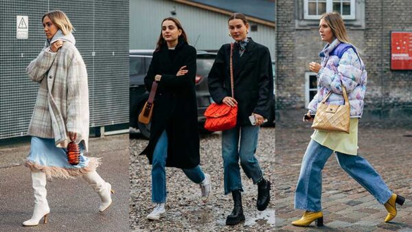 Streetstyle mode winter 2020 2021. Chillaxen in hippe holiday looks. Copenhagen Fashion Week