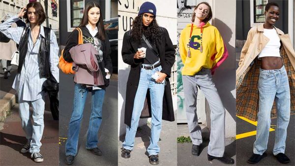 Streetstyle mode 2021. Spijkerbroeken trends