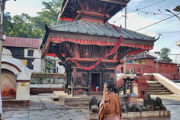 Kathmandu, Nepal. Pashupatinath Tempel